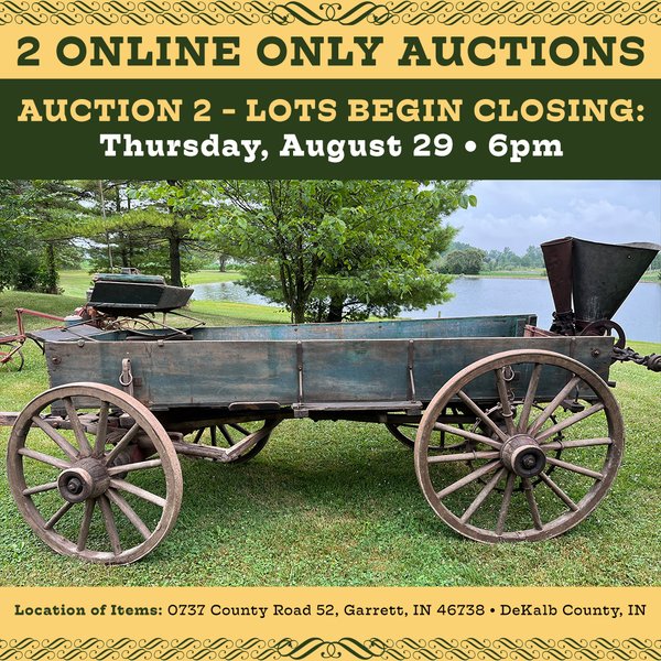 2 DAY TIMED ONLINE ONLY PERSONAL PROPERTY AUCTION IN DEKALB COUNTY, INDIANA