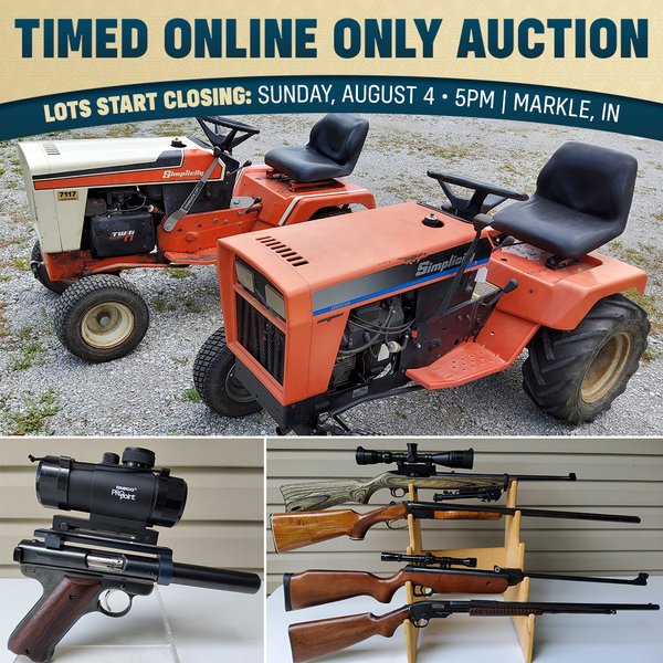 TIMED ONLINE ONLY PERSONAL PROPERTY AUCTION IN HUNTINGTON COUNTY, INDIANA