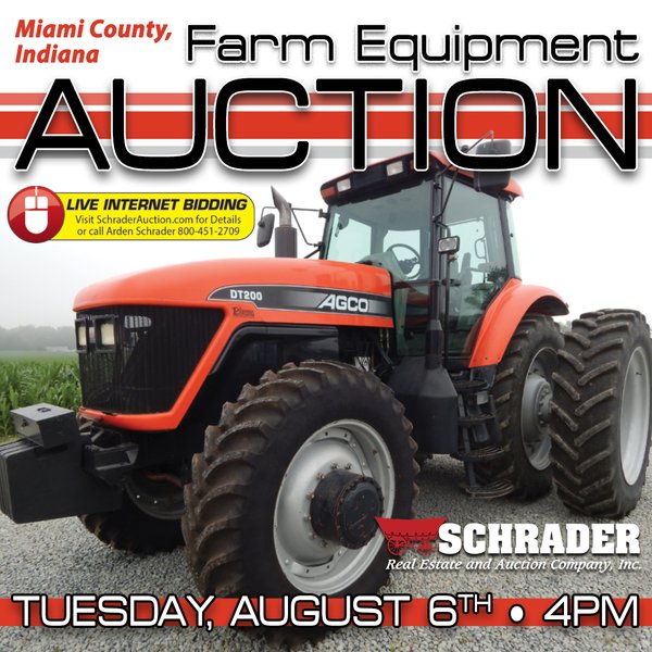 FARM EQUIPMENT AUCTION IN MIAMI COUNTY, INDIANA