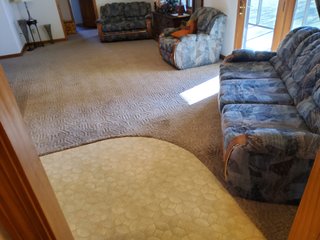  4.73 acres, 2030 +/- Sq. ft finished area and a full walkout basement ready to be finished, with plumbing for an extra bath there is a sink and bathtub to be installed , 2 bedrooms, potential for 3rd bedroom. Large Master bedroom with bath, shower and jetted tub, walk in Closet.  2 & 1/2 baths, living room, kitchen with custom cabinets, appliances, formal dining room,  screened porch, utilities in the basement, newer geothermal heat, Culligan softener &  attached garage. 24ft x 32ft Storage building. Don't miss this opportunity to buy this ready to move in home! - REAL ESTATE FOR SALE - 4.73+/- ACRES IN WHITLEY COUNTY, INDIANA