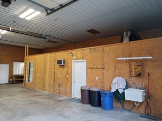 48'x 56' pole building, heated & insulated, 2 overhead doors, 1 bedroom apartment with kitchen & bath, or a great office area. Overhead storage area. 10 designated parking spots. Plenty of room for shop, hobbies or storage for RV's, cars or boats & an excellent business location.
 - REAL ESTATE FOR SALE - 1.63+/- ACRES IN WHITLEY COUNTY IN