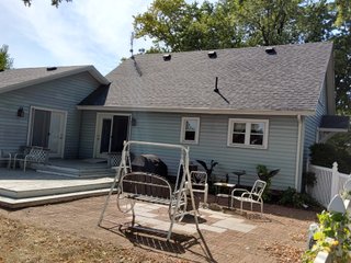 Beautiful country home. 2,692+/- finished sq. ft. home or a total of  3,588+/- sq. ft., 2 pole buildings 40'x75' & 50'x50' w/ interconnecting corridor, both heated & insulated. One has been used as a shop/storage/commercially & has water & rest room. The other has multi-uses w/ tile flooring, full bath & kitchenette great for get-togethers, auto storage & many other uses & a 32'x40' pole building w/ gravel floor great for horses & livestock or extra storage, an additional separate 2 car garage. The home has had many updates most noticeably a totally remodeled master suite, flooring throughout the home, a second main floor bedroom w/ walkout deck & patio, there is a 3rd bedroom, upstairs & large landing w/ room for an extra bed. One & a half baths, large living room, sliding door to deck & patio. Eat in kitchen w/ appliances, a separate dining area. Central air & heat pump. Shady rear patio & deck. The basement is partially finished. There are many updates & amenities too numerous to mention & must be seen in person. A great property for storage, business, hobbies and/or livestock. Stocked fish pond, pasture & potential building site. Come & investigate the potential. - REAL ESTATE FOR SALE - 10.2+/- ACRES IN WHITLEY COUNTY INDIANA