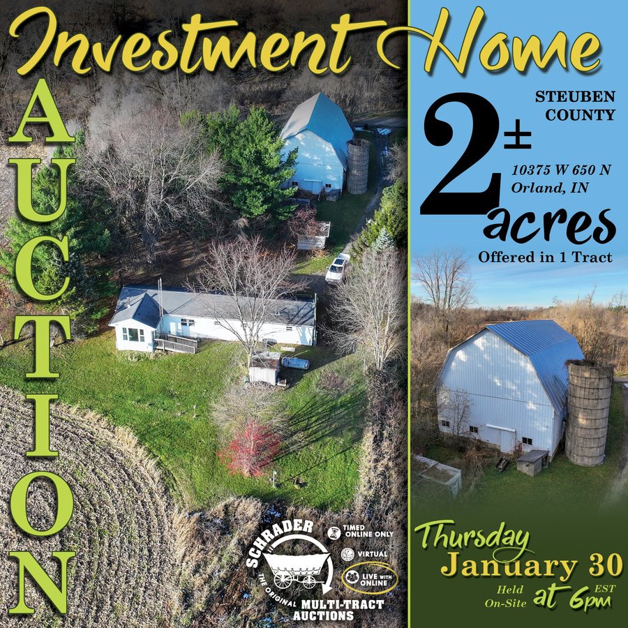 REAL ESTATE AUCTION IN STEUBEN COUNTY INDIANA