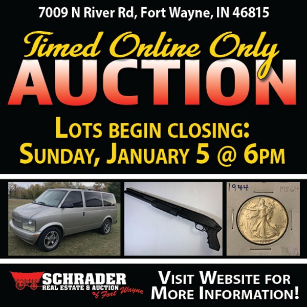 TIMED ONLINE ONLY AUCTION - FORT WAYNE, IN