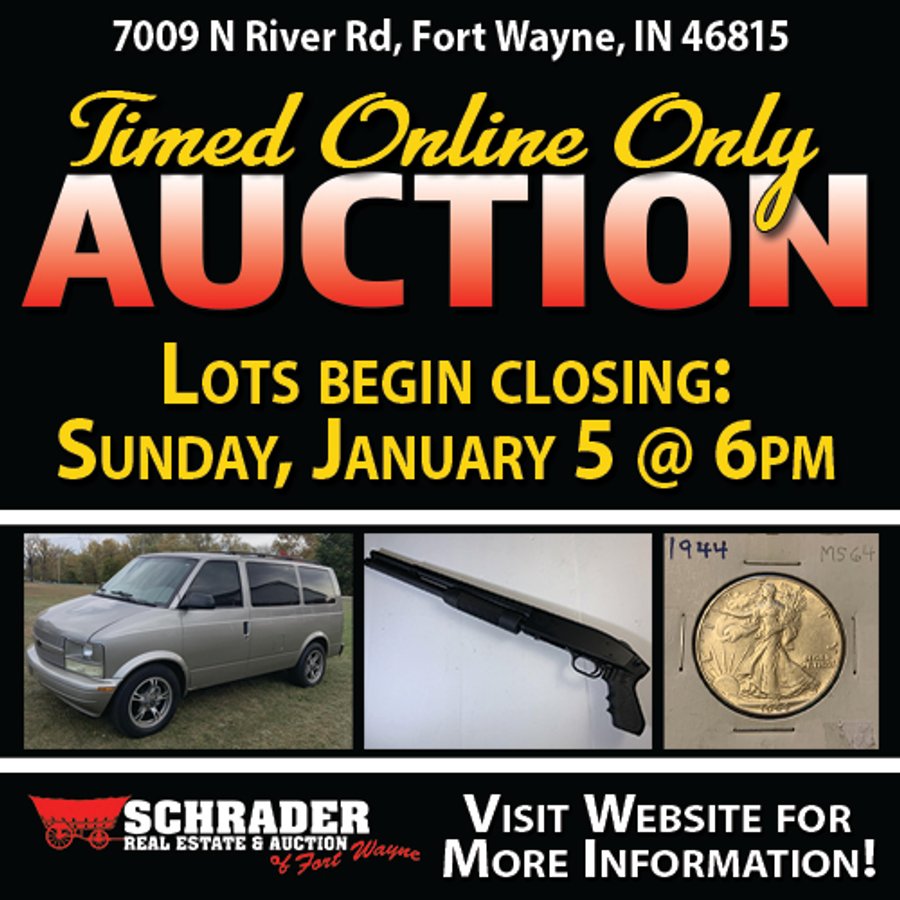TIMED ONLINE ONLY AUCTION - FORT WAYNE, IN