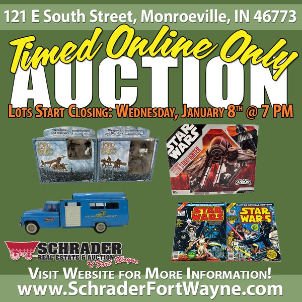TIMED ONLINE ONLY PERSONAL PROPERTY AUCTION - MONROEVILLE IN