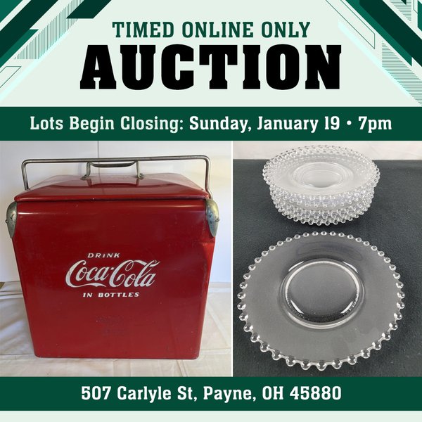 TIMED ONLINE PERSONAL PROPERTY AUCTION IN PAULDING COUNTY OHIO