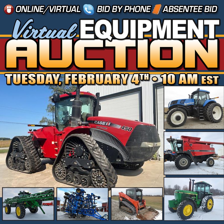 FEBRUARY VIRTUAL FARM EQUIPMENT AUCTION
