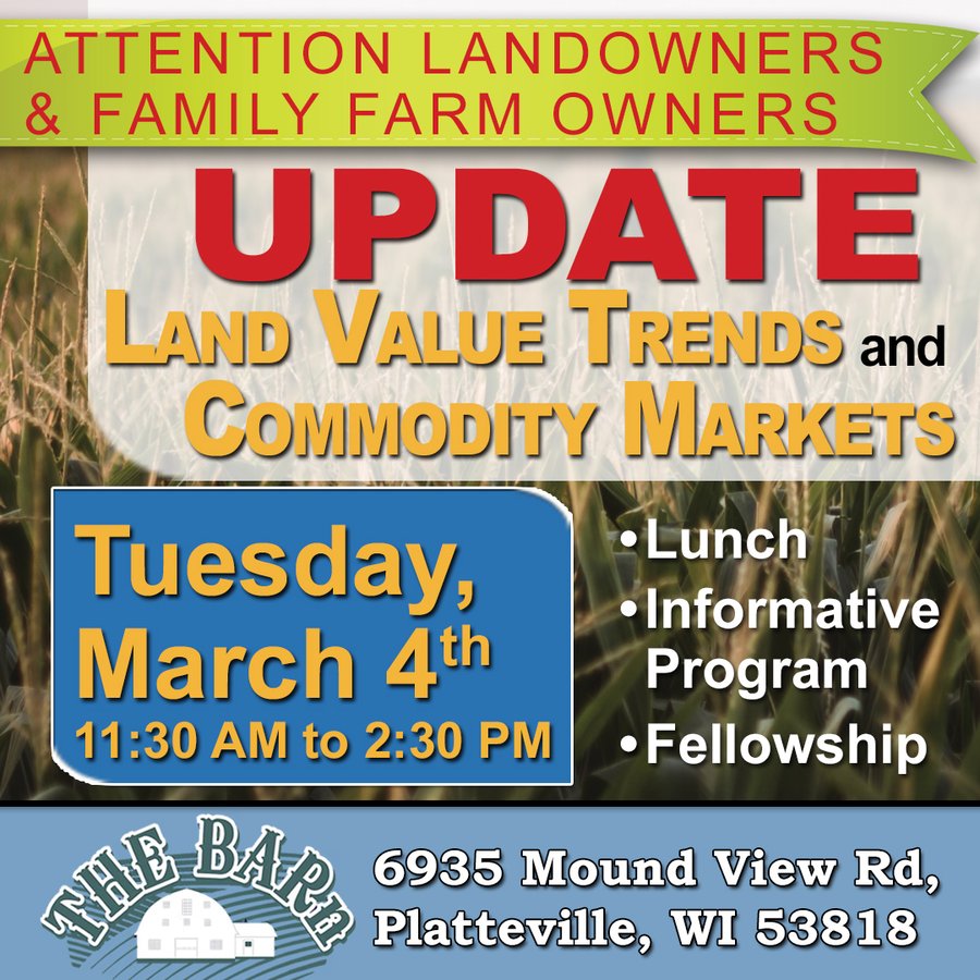 LAND VALUE TRENDS AND COMMODITY MARKETS SEMINAR