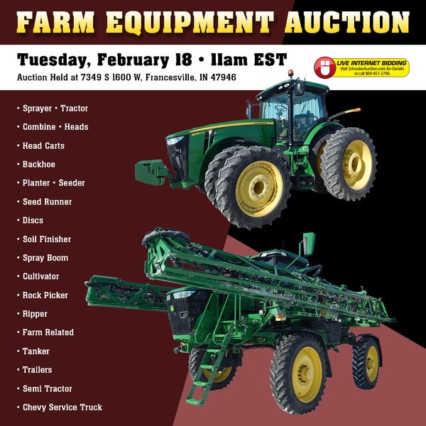 FARM EQUIPMENT AUCTION IN PULASKI COUNTY INDIANA