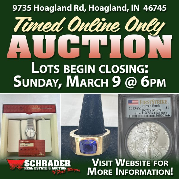 PERSONAL PROPERTY AUCTION IN ALLEN COUNTY INDIANA