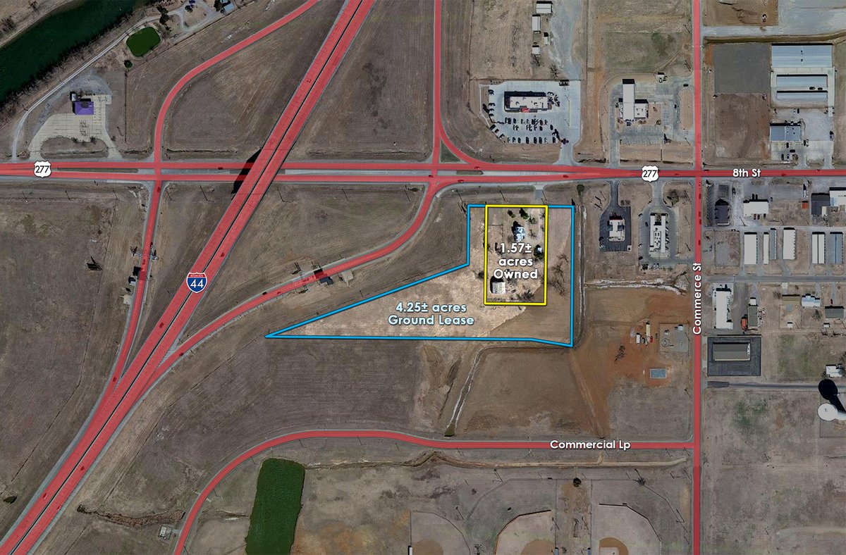 Tract map - SEALED BID LAND AUCTION 5.82+/- ACRES OFFERED IN 1 TRACT IN ELGIN, OKLAHOMA