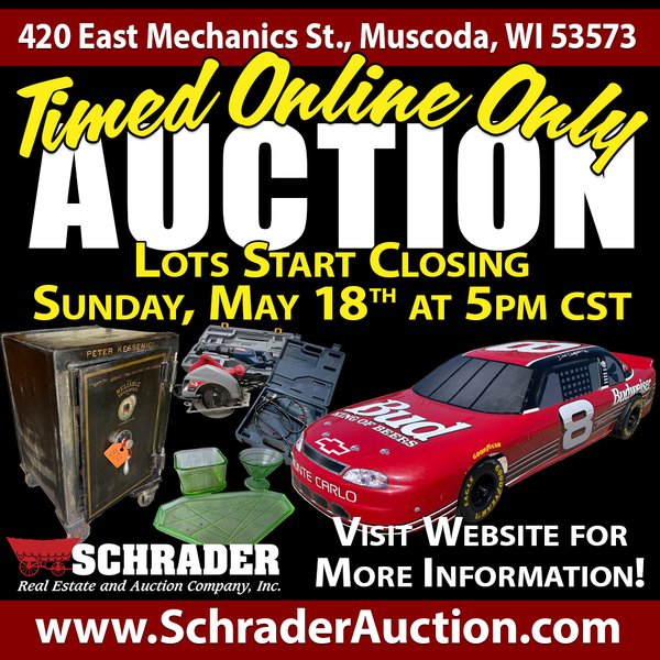 TIMED ONLINE ONLY PERSONAL PROPERTY AUCTION IN GRANT COUNTY, WISCONSIN