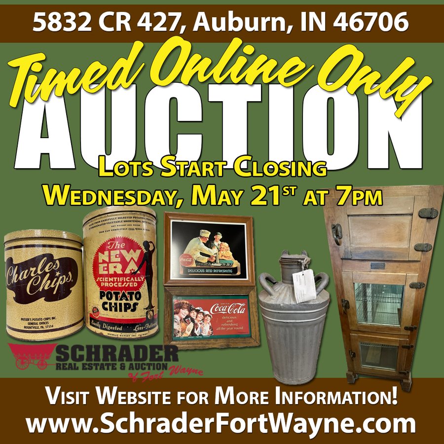 TIMED ONLINE ONLY PERSONAL PROPERTY AUCTION IN DEKALB COUNTY, INDIANA