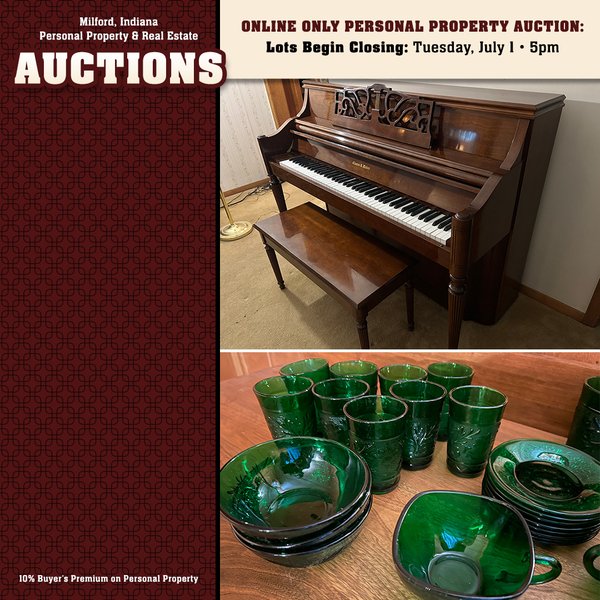 TIMED ONLINE ONLY PERSONAL PROPERTY IN KOSCIUSKO COUNTY INDIANA