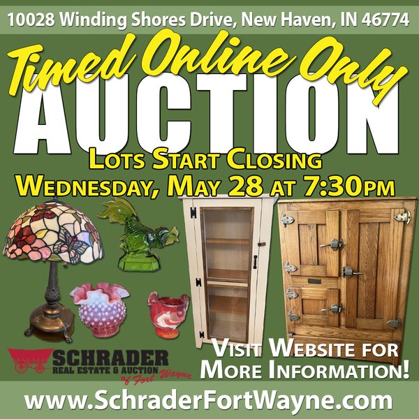 TIMED ONLINE ONLY PERSONAL PROPERTY AUCTION IN ALLEN COUNTY, INDIANA