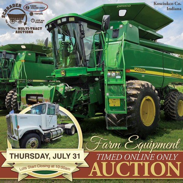 TIMED ONLINE ONLY FARM EQUIPMENT AUCTION IN KOSCIUSKO COUNTY, INDIANA