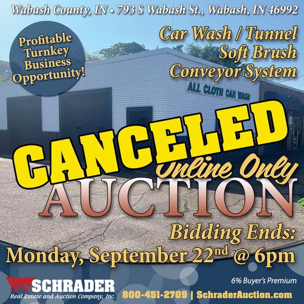 TIMED ONLINE ONLY REAL ESTATE AUCTION OFFERED IN 1 TRACT IN WABASH COUNTY, INDIANA