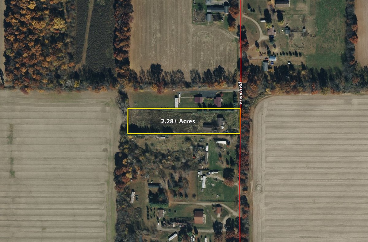 Tract map - REAL ESTATE AUCTION - 2.28+/- ACRES OFFERED IN 1 TRACT IN HILLSDALE COUNTY, MICHIGAN