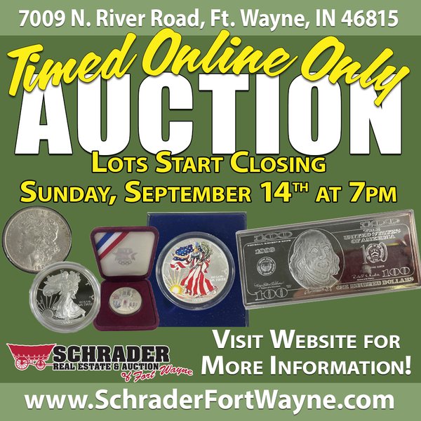 TIMED ONLINE ONLY PERSONAL PROPERTY AUCTION IN ALLEN COUNTY, INDIANA