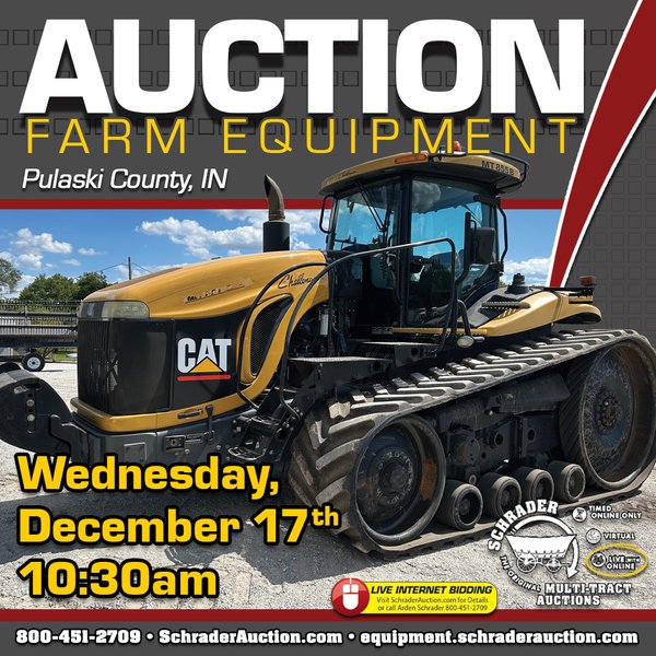 FARM EQUIPMENT AUCTION IN PULASKI COUNTY, INDIANA