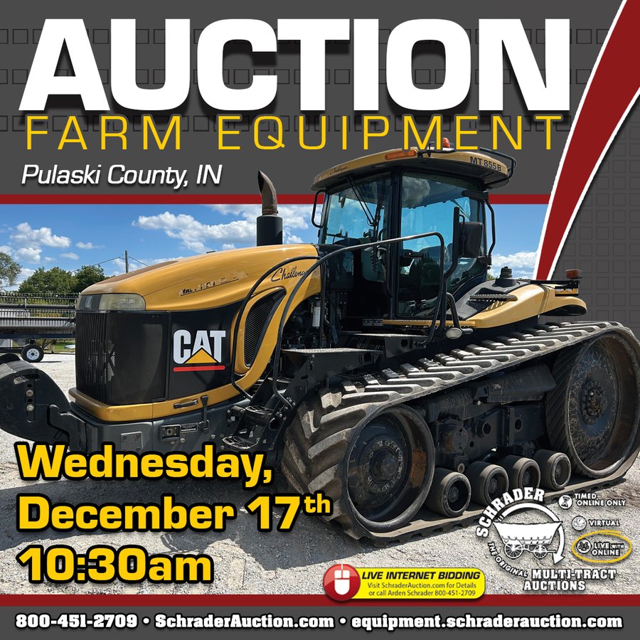 FARM EQUIPMENT AUCTION IN PULASKI COUNTY, INDIANA