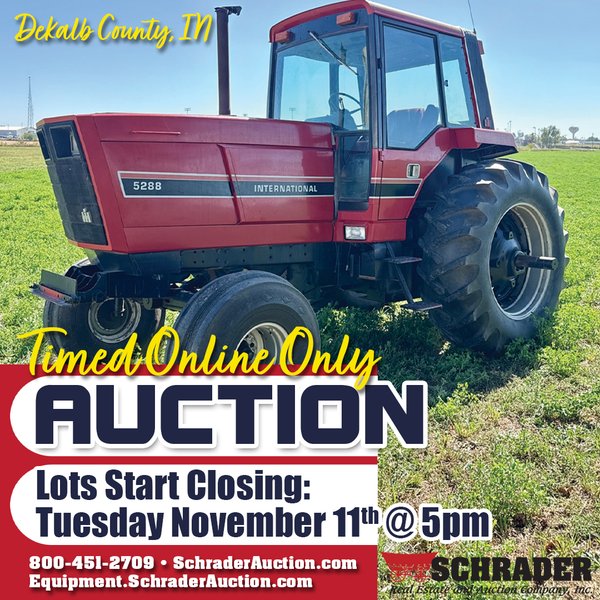TIMED ONLINE ONLY PERSONAL PROPERTY AUCTION IN DEKALB COUNTY, INDIANA