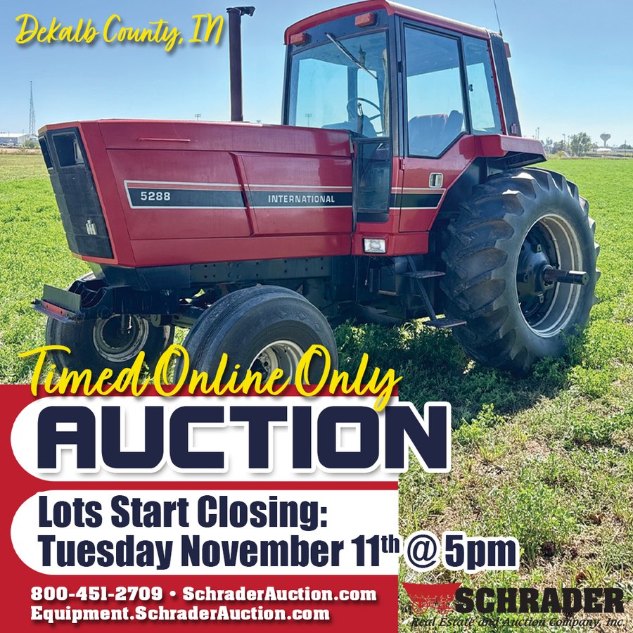 TIMED ONLINE ONLY PERSONAL PROPERTY AUCTION IN DEKALB COUNTY, INDIANA