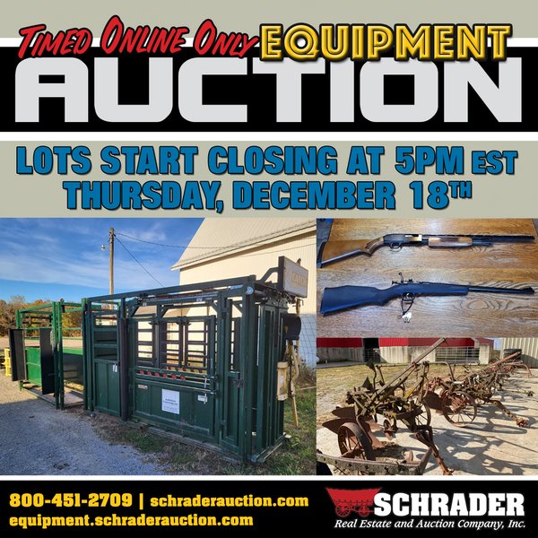 TIMED ONLINE ONLY SMALL EQUIPMENT AUCTION