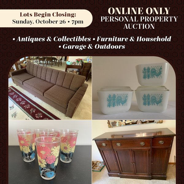 TIMED ONLINE ONLY PERSONAL PROPERTY AUCTION IN ALLEN COUNTY, INDIANA