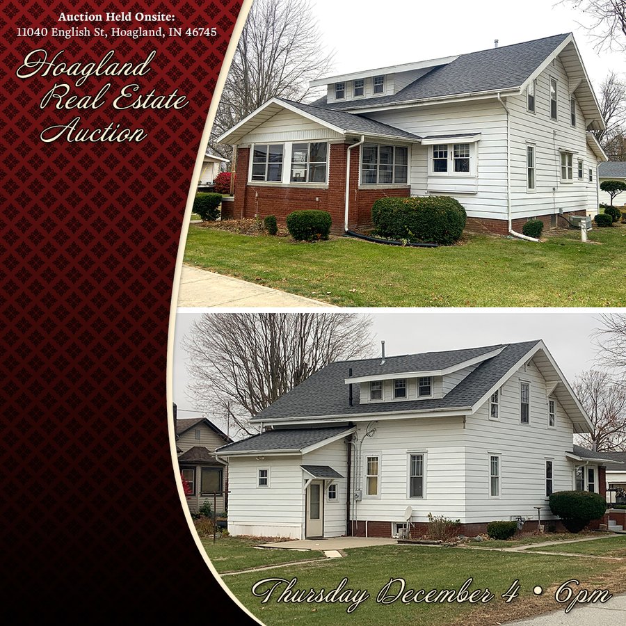 REAL ESTATE AUCTION - HOME OFFERED IN 1 TRACT IN ALLEN COUNTY, INDIANA