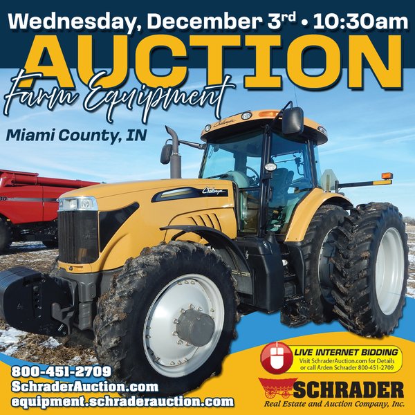 FARM EQUIPMENT AUCTION IN MIAMI COUNTY, INDIANA