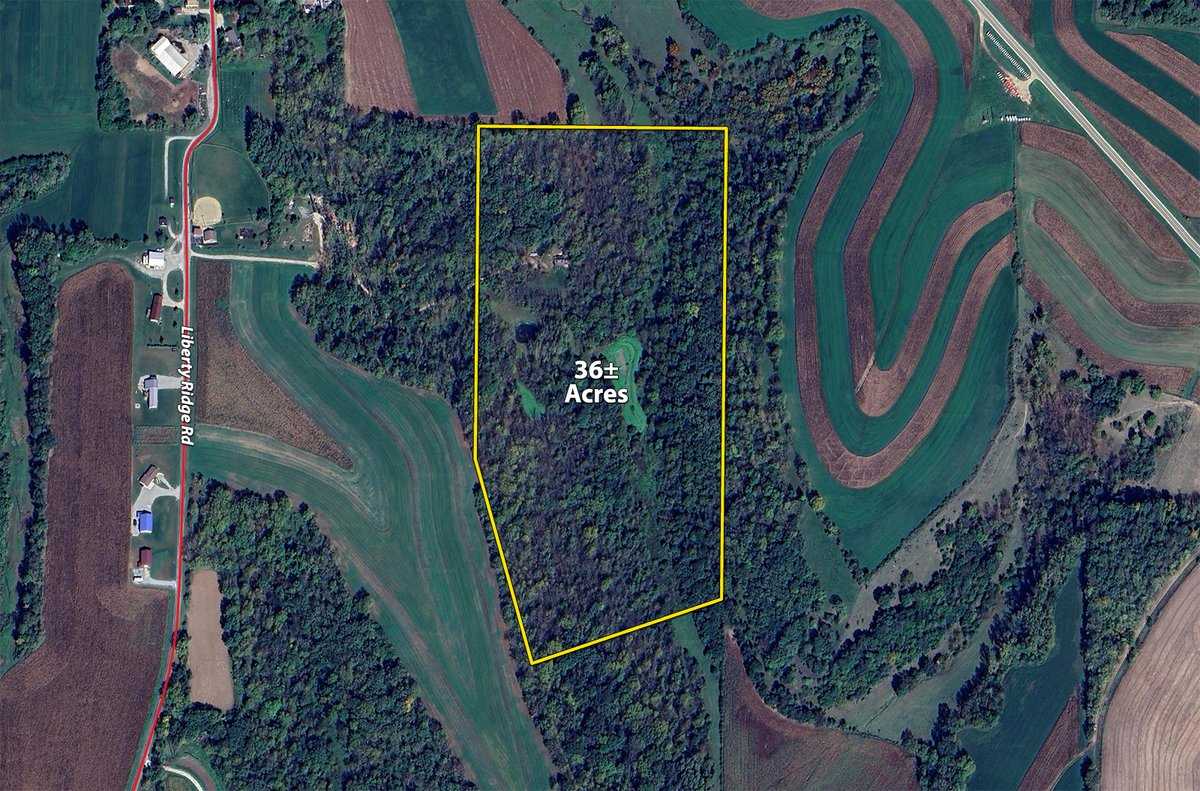 Plat map - REAL ESTATE FOR SALE - 36+/- ACRES IN GRANT COUNTY WISCONSIN