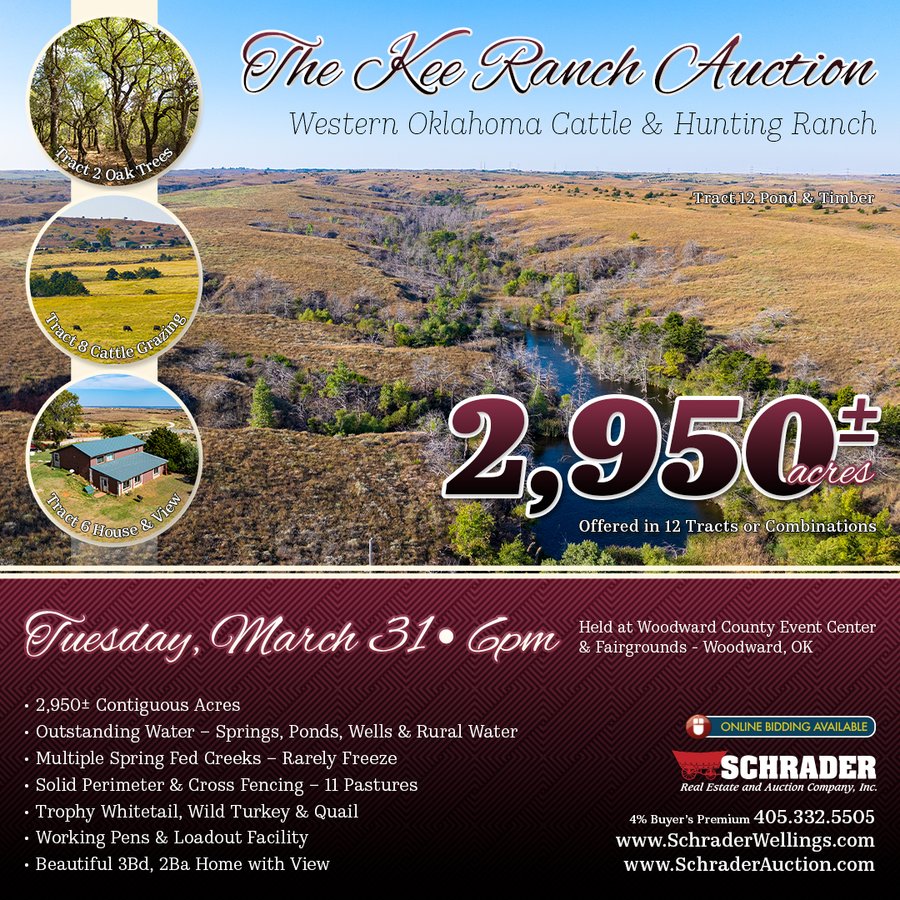 2,950+/- CONTIGUOUS ACRES IN WOODWARD COUNTY, OKLAHOMA