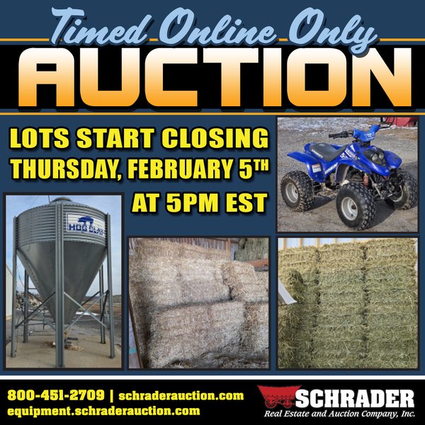 TIMED ONLINE ONLY SMALL EQUIPMENT AUCTION