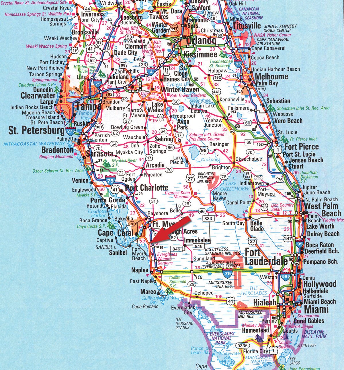 Area map - STATE OF THE FARMER'S ECONOMY UPDATE IN FORT MYERS, FLORIDA