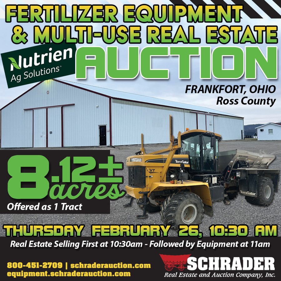 REAL ESTATE AUCTION - 8.12+/- ACRES OFFERED IN 1 TRACT IN ROSS COUNTY, OHIO