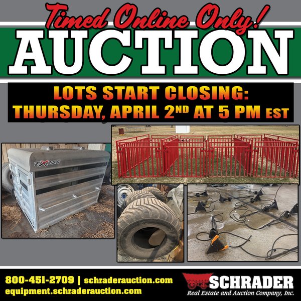 TIMED ONLINE ONLY SMALL EQUIPMENT AUCTION