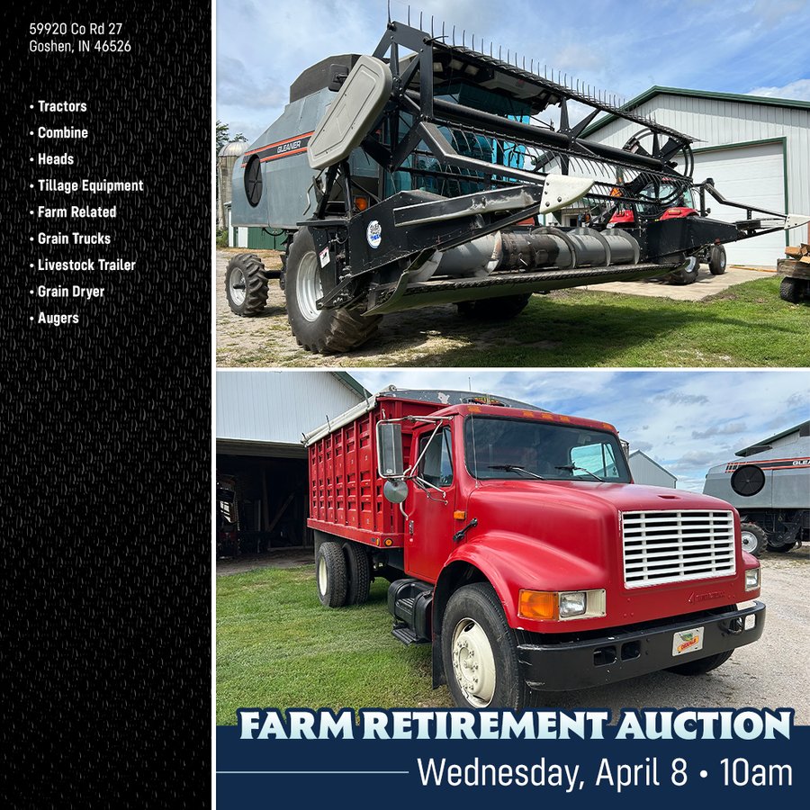 FARM EQUIPMENT AUCTION IN ELKHART COUNTY, INDIANA