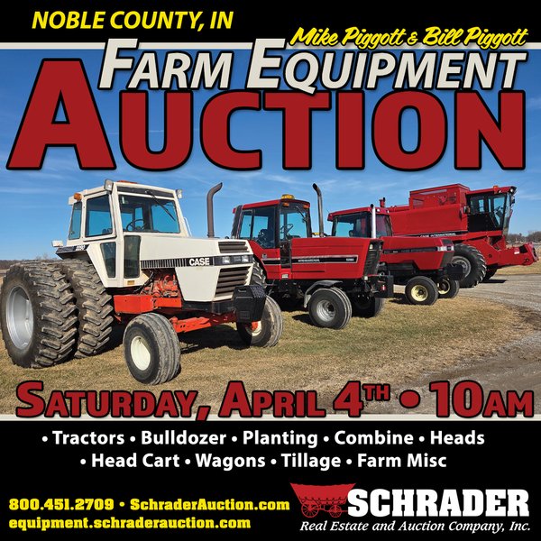 FARM EQUIPMENT AUCTION IN NOBLE COUNTY, INDIANA