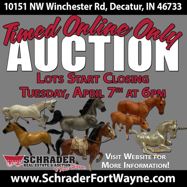 TIMED ONLINE ONLY PERSONAL PROPERTY AUCTION IN ADAMS COUNTY, INDIANA