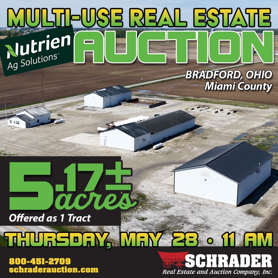 COMMERCIAL REAL ESTATE AUCTION - 5.17+/-ACRES OFFERED IN 1 TRACT IN MIAMI COUNTY, OHIO