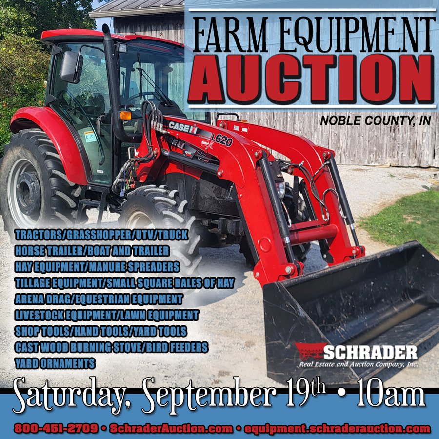 FARM EQUIPMENT AUCTION IN NOBLE COUNTY, INDIANA