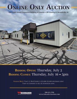 Sold: TIMED ONLINE ONLY REAL ESTATE & PERSONAL PROPERTY AUCTION - .41+/- ACRES OFFERED IN 2 TRACTS IN NOBLE COUNTY, INDIANA - 702 Dowling Street, Kendallville, IN 46755 - Noble County, IN