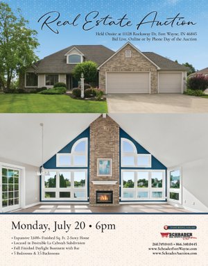 Sold: REAL ESTATE AUCTION OFFERED IN 1 TRACT IN ALLEN COUNTY, INDIANA - 11128 Rockaway Dr, Ft Wayne, IN 46845 - Allen County, Indiana