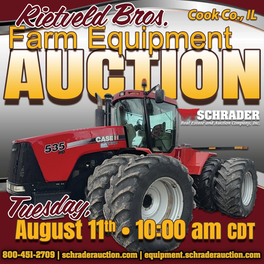 FARM EQUIPMENT AUCTION IN COOK COUNTY, ILLINOIS