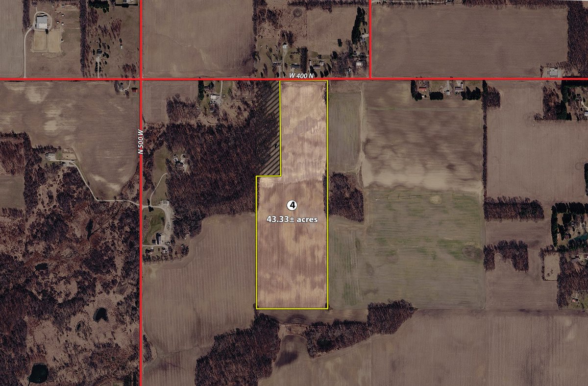 Tract 4 - LAND AUCTION - 1,803.33+/-ACRES OFFERED IN 18 TRACTS IN KOSCIUSKO AND ELKHART COUNTY, INDIANA