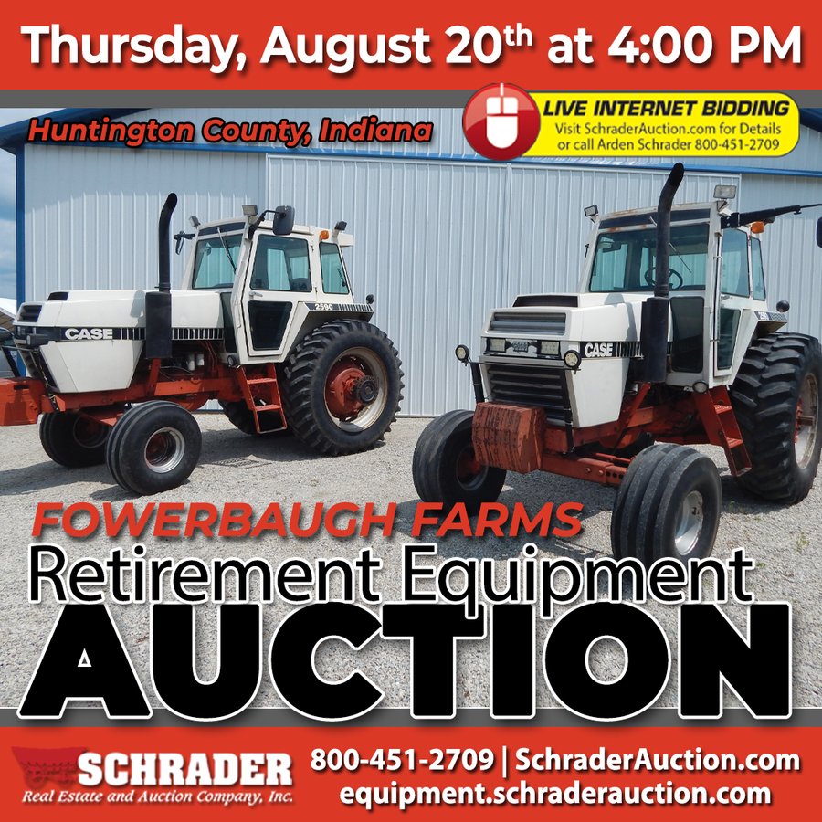FARM EQUIPMENT AUCTION IN HUNTINGTON COUNTY, INDIANA