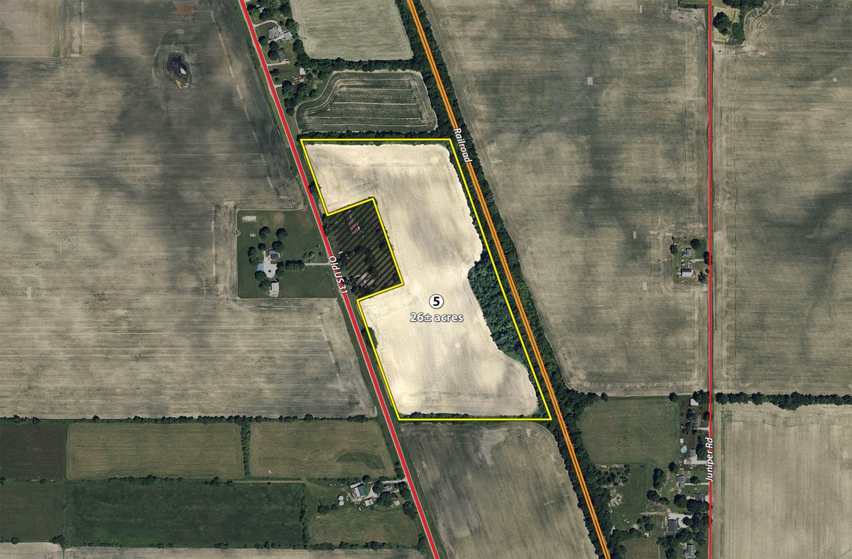 Tract 5 - QUALITY LAND AUCTION - 249.5+/-ACRES OFFERED IN 9 TRACTS IN MARSHALL COUNTY, INDIANA