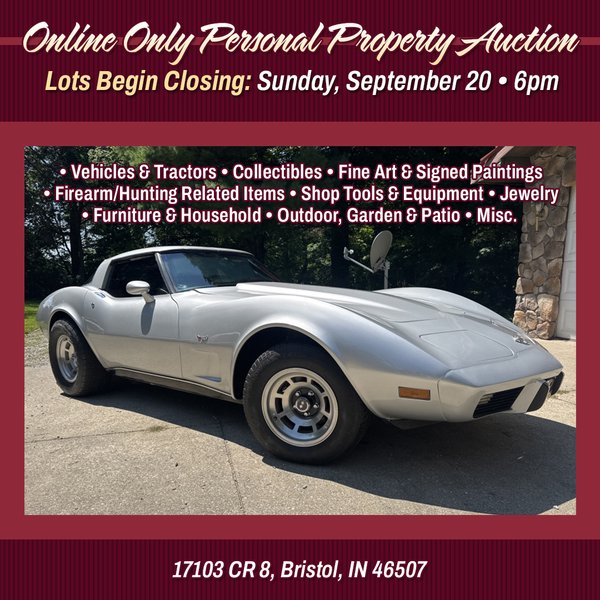 TIMED ONLINE ONLY PERSONAL PROPERTY AUCTION IN ELKHART COUNTY, INDIANA - 17103 CR 8, Bristol, IN 46507 - Elkhart County, Indiana
